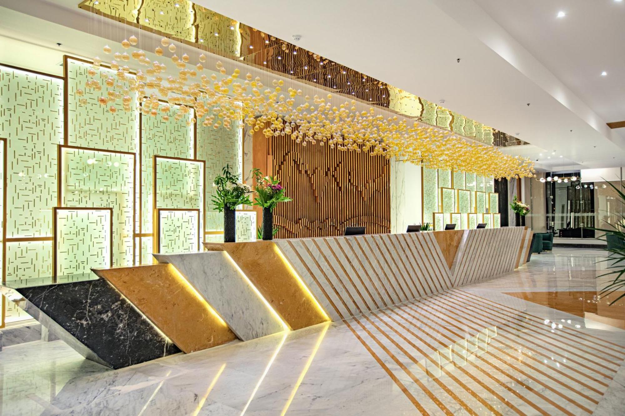 The V Luxury Resort Sahl Hasheesh Hurghada Eksteriør bilde The lobby of the hotel
